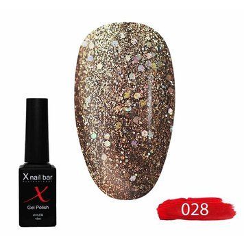 Гель-лак для ногтей X Nail Bar Professional 10 мл №028