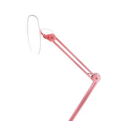 Лампа настольная на струбцине Working Lamp с кнопочным переключением, 24 Вт Розовая (лампа для мастера маникюра)