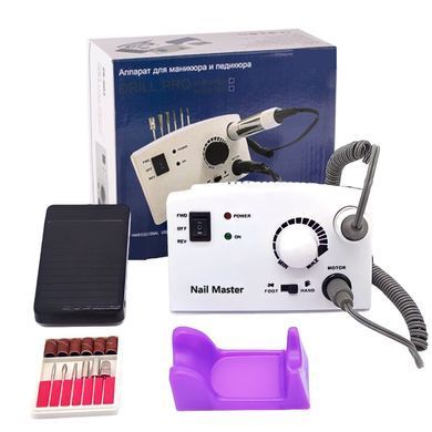 Фрезер для манікюру Nail Master ZS-602 65 Вт 45 000 об/хв (білий)