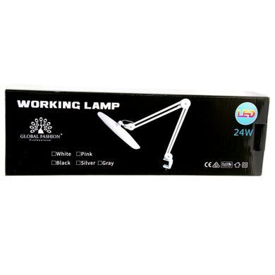 Настольная светодиодная лампа на струбцине Working Lamp с сенсорным переключением, 24 Вт Белый