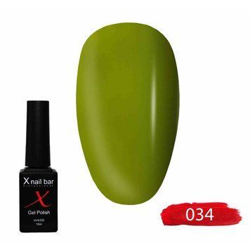 Гель-лак для ногтей X Nail Bar Professional 10 мл №034