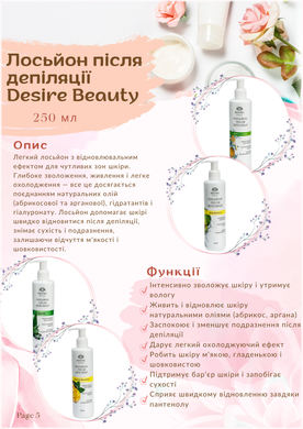 Засіб після депіляції лосьйон Desire Beauty Яблуко, 50 мл