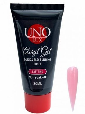 Полигель для ногтей Baby Pink UNO Lux 30 мл