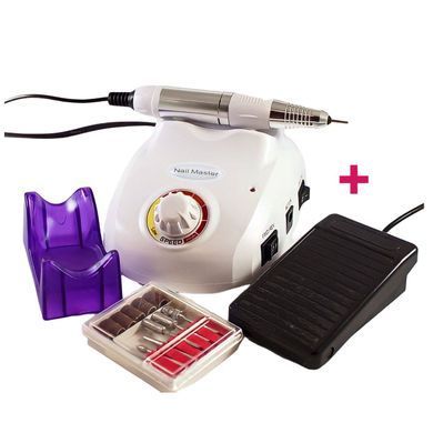 Фрезер для маникюра Nail Master ZS-603 65 Вт 45000 об/мин с педалью (белый)
