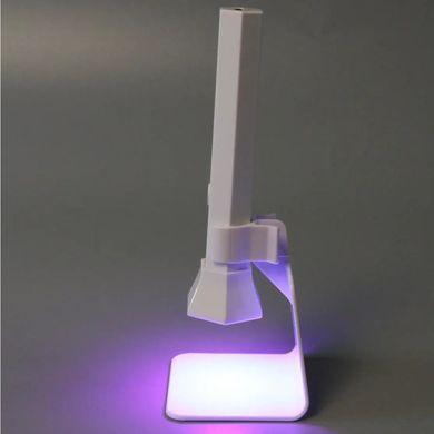 Портативна LED+UV лампа-ліхтарик для манікюру з підставкою YZ04, 18 Вт Білий