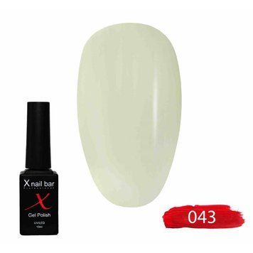 Гель-лак для ногтей X Nail Bar Professional 10 мл №043