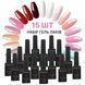 Набір гель лаків для нігтів X Nail Bar Professional 15 шт. 10 мл