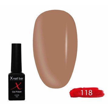 Гель-лак для ногтей X Nail Bar Professional 10 мл №118