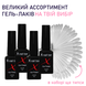 Набор гель лаков для ногтей X Nail Bar Professional 4шт + Типсы на кольце 10 мл
