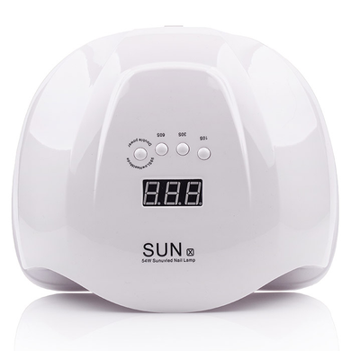 Стартовый набор для маникюра с гель-лаком, лампой Sun X, 54 Вт и фрезером ZS-601 (маникюрный набор для начинающих)