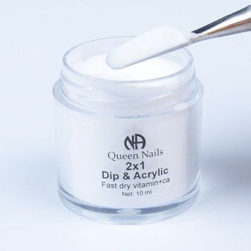 Дип пудра 2 в 1 "NA Nails" для наращивания и укрепления ногтей (DIP пудра + акрил пудра) 10 мл