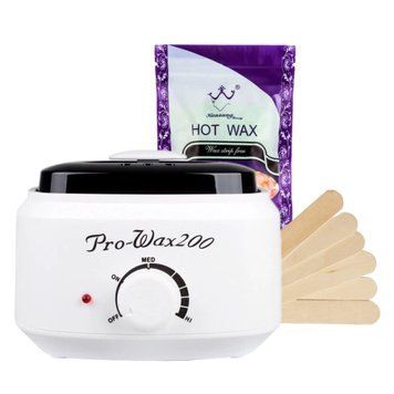 Набор для депиляции с воском и баночным воскоплавом Pro Wax 200
