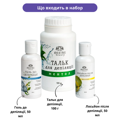 Набор средств до и после депиляции Desire Beauty (50 мл)