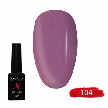 Гель-лак для ногтей X Nail Bar Professional 10 мл №104