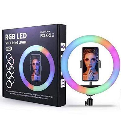 Стартовый набор для маникюра и педикюра на аккумуляторе: фрезер BQ 730 + лампа SUN MJ02 + лампа кольцевая RGB 26 см USB со штативом + расходные материалы