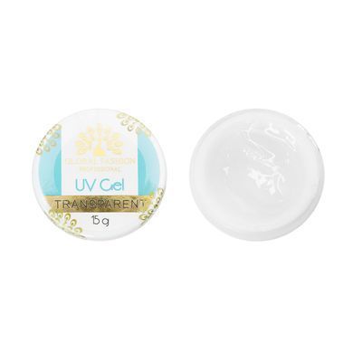 Гель для наращивания Global Fashion Transparent (Прозрачный) 15 г