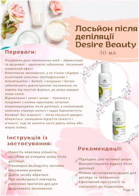 Средство после депиляции лосьон Desire Beauty Лимон и мята 250 мл