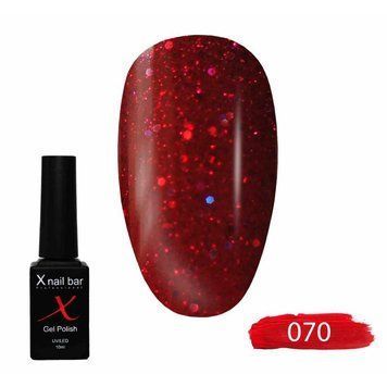 Гель-лак для ногтей X Nail Bar Professional 10 мл №070