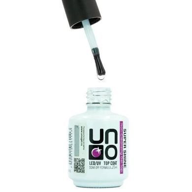 Верхнее покрытие (топ) без липкого слоя UNO Super Shine Top Coat 15 мл
