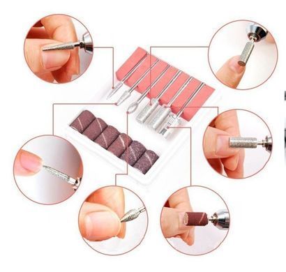 Апарат для манікюру та педикюру Nail Polisher DM-212 35000 об/хв 65 Вт (фрезер для манікюру) білий