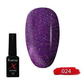 Гель-лак для ногтей X Nail Bar Professional 10 мл №024